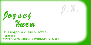 jozsef wurm business card